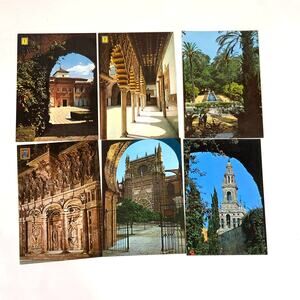 Seville Spain Postcards Vintage Lot of 12, 1970s Color Spanish Travel